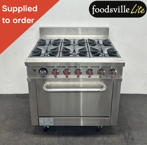 NEW Foodsville Lite 915mm Stainless Steel 6 Ring Cooker & Oven, On Wheels – Available On Natural Gas or LPG