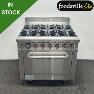 NEW Foodsville Lite 915mm Stainless Steel 6 Ring Cooker & Oven, On Wheels – Available On Natural Gas or LPG