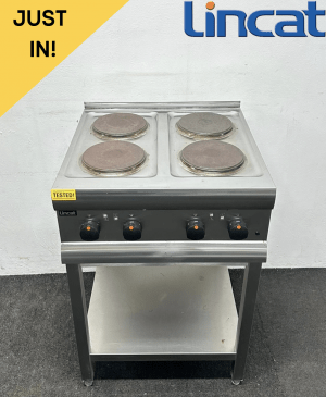 Used Lincat 4 Ring Hob, On Stand - Single Phase Hard Wired Electric