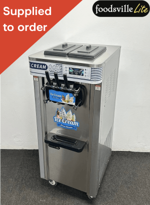 NEW Foodsville Lite 2 x 6 Litre Ice Cream Machine, With Air Pump & Precooling System