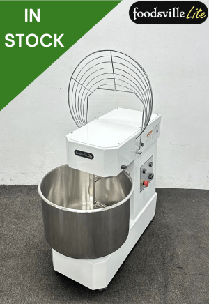 NEW Foodsville Lite 40 Litre Spiral Mixer With Guard & Timer - 13 Amp Plug In & Go!