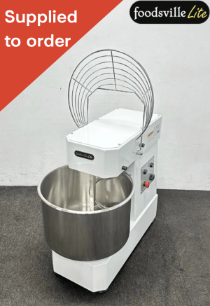 NEW Foodsville Lite 40 Litre Spiral Mixer With Guard & Timer - 13 Amp Plug In & Go!
