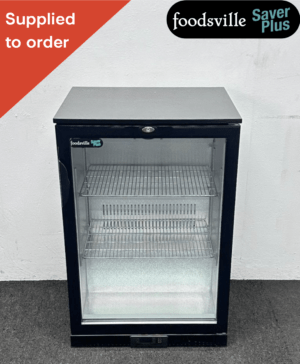 NEW Foodsville Saver Plus 605mm Single Door Glass Fronted Bottle Cooler