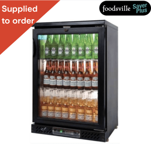 NEW Foodsville Saver Plus 605mm Single Door Glass Fronted Bottle Cooler