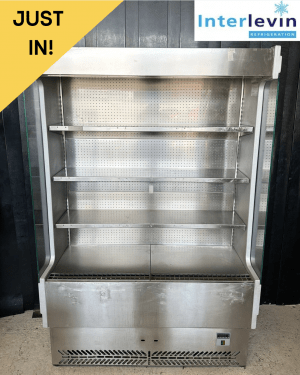 Used Interlevin 1330mm Stainless Steel Multideck Display Fridge