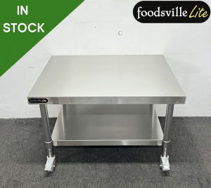 NEW Foodsville Lite 900mm Stainless Steel Table On Wheels