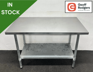 Used 1220mm Stainless Steel Centre Table With Undershelf