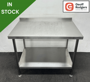 Used 1110mm Stainless Steel Wall Table With Undershelf