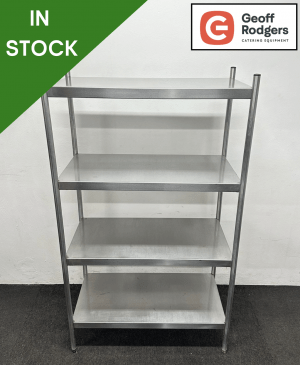 Used 900mm Stainless Steel 4 Tier Heavy Duty Racking