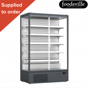 NEW Foodsville 1250mm 2 Door Frameless Multideck, On Wheels