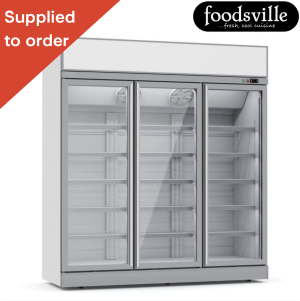 NEW Foodsville Triple Glass Door Freezer