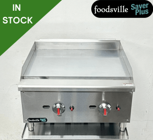 NEW Foodsville Saver Plus 600mm Heavy Duty Chrome Top Countertop Griddle - Available On Natural Gas Or LPG