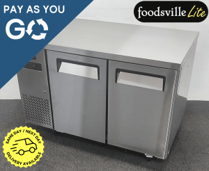 Pay As You Go: New Foodsville Lite 2 Door Worktop Counter Fridge, On Wheels
