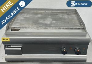 SuperClub Hire: Used Lincat Countertop Dual Zone 750mm Griddle – Single Phase Hard Wired Electric