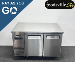 Pay As You Go: New Foodsville Lite 2 Door Worktop Counter Fridge, On Wheels
