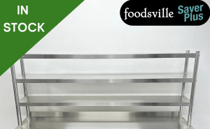 NEW Foodsville Saver Plus 1800mm Stainless Steel Triple Overgantry