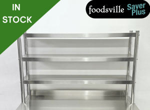NEW Foodsville Saver Plus 1200mm Stainless Steel Triple Overgantry