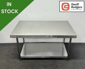 Used 1200mm Stainless Steel Centre Table With Undershelf