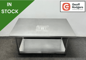 Used 1200mm Stainless Steel Centre Table With Undershelf