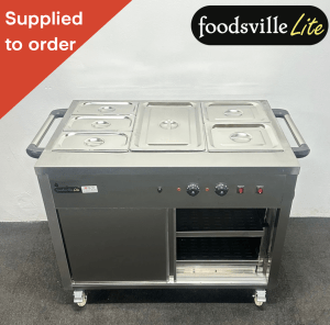 NEW Foodsville Lite 3 x 1/1 GN Wet Well Bain Marie & Hot Cupboard, On Wheels - Includes G/N Containers!
