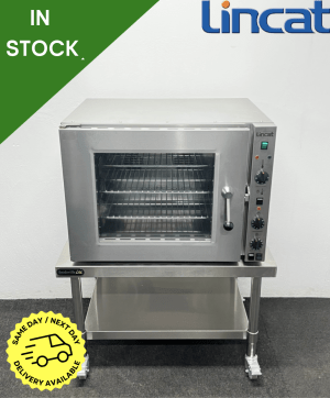 Used Lincat EC08 Convection Oven With Water Injector, On Mobile Stand - 13 Amp Plug In & Go!