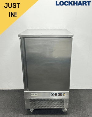 Used Lockhart 10 x 1/1 GN Stainless Steel Blast Chiller & Freezer, On Wheels - Includes Trays!