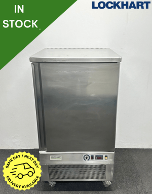 Used Lockhart 10 x 1/1 GN Stainless Steel Blast Chiller & Freezer, On Wheels - Includes Trays!