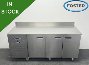 Used Foster 3 Door Wall Counter Fridge, On Wheels