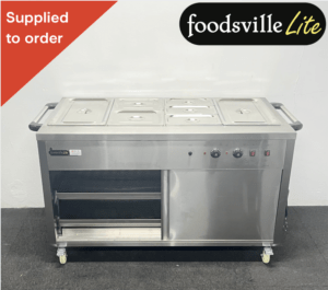 NEW Foodsville Lite 4 x 1/1 GN Wet Well Bain Marie & Hot Cupboard, On Wheels - Includes G/N Containers!