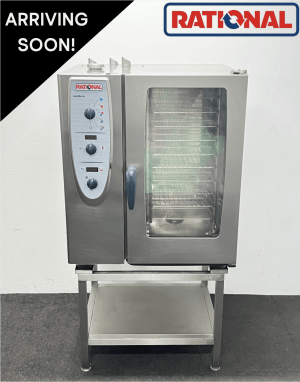 Used Rational Combimaster Centre 10 Grid Steam Combi Oven On Stand - 3 Phase Electric