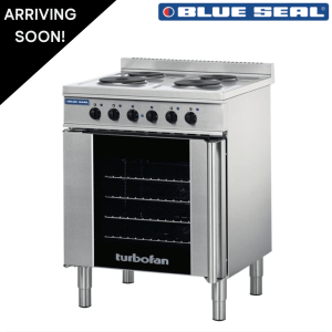 Used Blue Seal Turbofan Four Ring Cooker With Convection Oven - Single Phase Electric