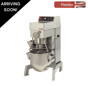 Used Crypto Peerless 30 Litre Planetary Mixer with Stainless Steel Bowl, Whisk, Beater and Dough Hook – 3 Phase Electric