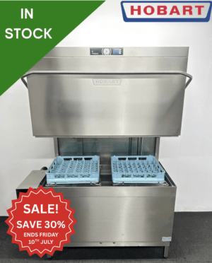 Used Hobart Premax AUPT-10A Double Pass Through Dishwasher - 3 Phase Electric