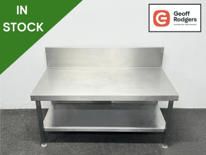 Used 1100mm Stainless Steel Low Height Table With Undershelf