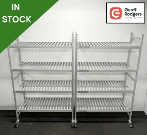Used 2400mm 4 Tier Heavy Duty Dry Goods Racking, On Wheels (10+ Available)
