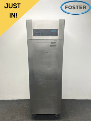 Used Foster Supra 600 Litre Upright Fridge, On Wheels