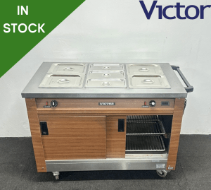 Used Victor 3 x 1/1 GN Dry Heat Bain Marie & Hot Cupboard, On Wheels - 13 Amp Plug In & Go!