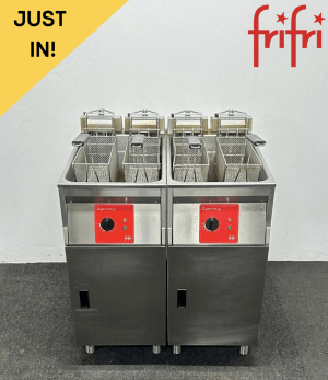 Used FriFri Super Easy 412 Two Pan Four Basket Fryer - 3 Phase Electric