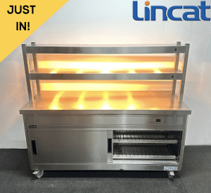 Used Lincat 1755mm Hot Cupboard With Double Heated Overgantry, On Wheels - 13 Amp Plug In & Go!
