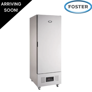 Used Foster Slimline 400 Litre Upright Fridge, On Wheels