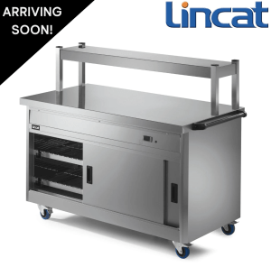 Used Lincat 1855mm Hot Cupboard With Double Heated Overgantry, On Wheels - 13 Amp Plug In & Go! (Single Overgantry Pictured)