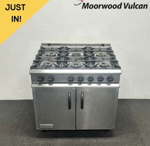 Used Moorwood Vulcan 900mm Stainless Steel 6 Ring Cooker With Fan Assisted Oven - Natural Gas