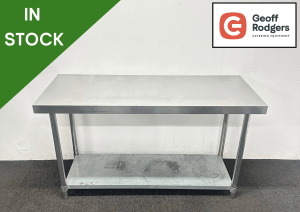 Used 1500mm Stainless Steel Centre Table With Undershelf