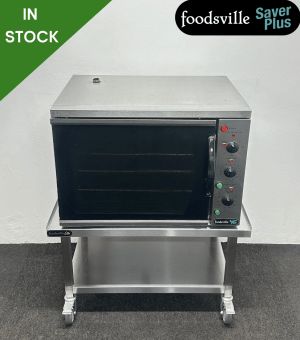 Used Foodsville Saver Plus 1/1 GN Countertop Convection Oven On NEW Mobile Stand - 13 Amp Plug In & Go!