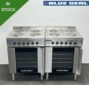 Used Blue Seal Turbofan Eight Ring Cooker With Twin Convection Oven - Single Phase Electric