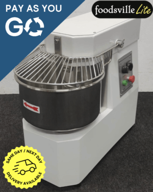 Pay As You Go: New Foodsville Lite 20 Litre Spiral Mixer With Guard & Timer – 13 Amp Plug In And Go!