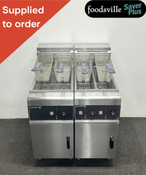 NEW Foodsville Saver Plus Triple Pan Four Basket Fryer - Single Phase Electric