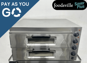 Pay As You Go: New Foodsville Saver Plus Twin 20″ Deck Pizza Oven – 13 Amp Plug In & Go!