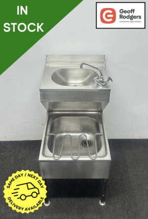 Used 500mm Stainless Steel Janitorial Sink Unit - Includes Taps!