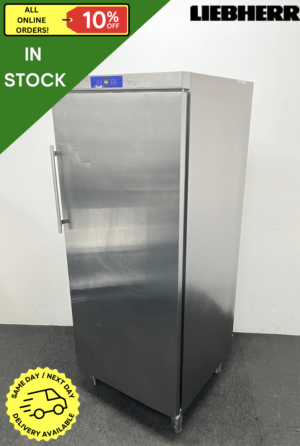 Used Liebherr 570 Litre Upright Stainless Steel Fridge